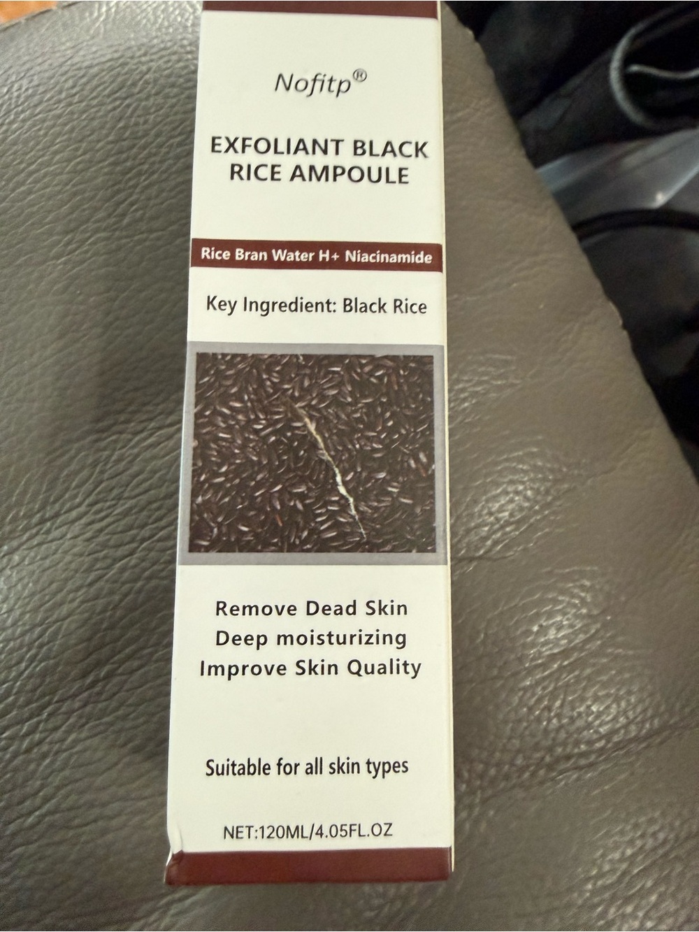 Exfoliant Black Rice Ampoule Moisturizer - Black